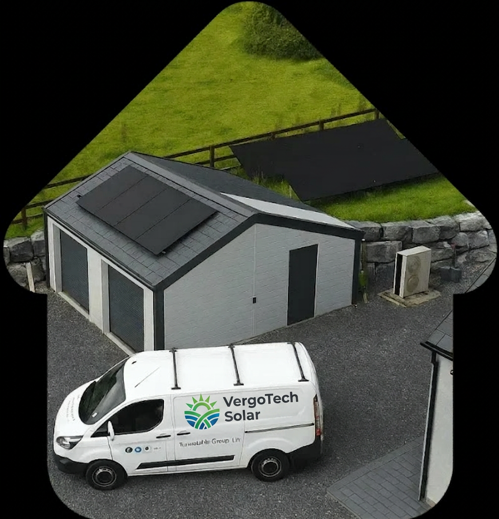 VergoTech Solar company van at installation site